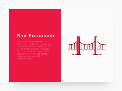 City 2 : San Francisco city cityillustrationseries icon illustration line san francisco sf ui