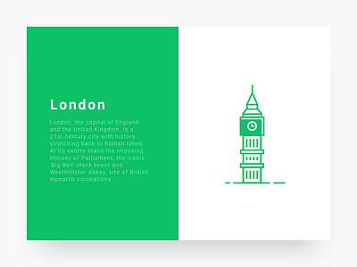 City illustration 3 : London city cityillustrationseries green icon illustration line london ui