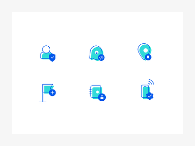 Icons style Explorations app blue exploration fill freebie green icons illustration line location style trusted