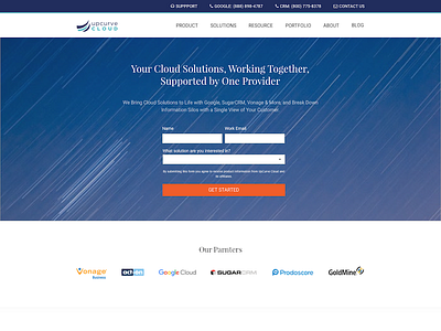 Website Design for Cloud Service