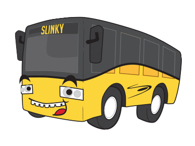 Friendly Bus... bus cartoon concept graphic sketch