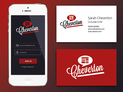 Playing around with a little brand refresh branding business card mockup