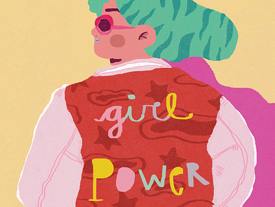 Girl Power design icon illustration