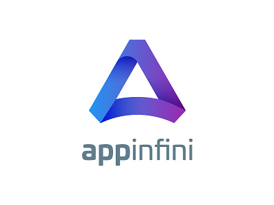 Appinfini Logo a logo abstact app brand clean colorful design developer developer logo logo minimal vector