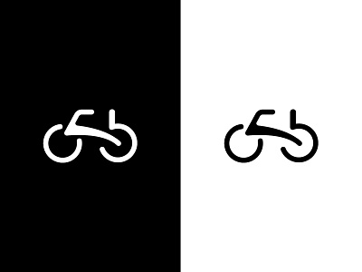 Bicycle Logo bicycle bicycle logo black white blackandwhite branding bw clean design logo minimal vector
