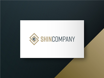 Shin Company abstract branding clean design illustration initials initials logo logo minimal modern modern logo