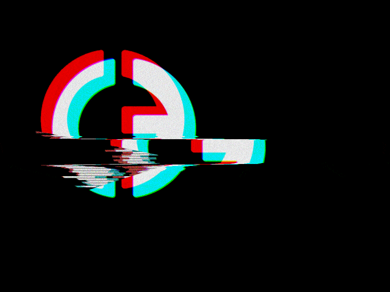 Logo Glitch ae after effects animated design displacement gif glitch logo map motion rgb tv