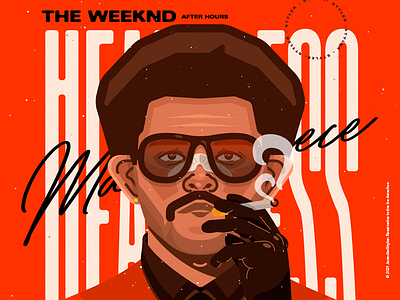 The Weeknd - After Hours 🌹 abstract art character color cool crazy creative design illustration venezuela