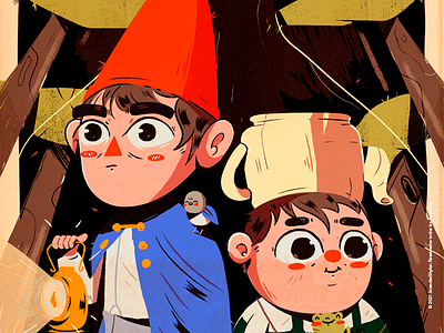 Over the garden wall 🍂 art brush color cool creative design illustration inspired old serie