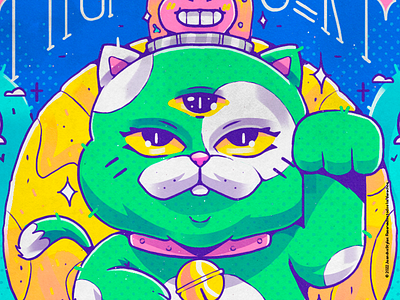 Mishu Lucky ✨ art cat color cool creative design illustration