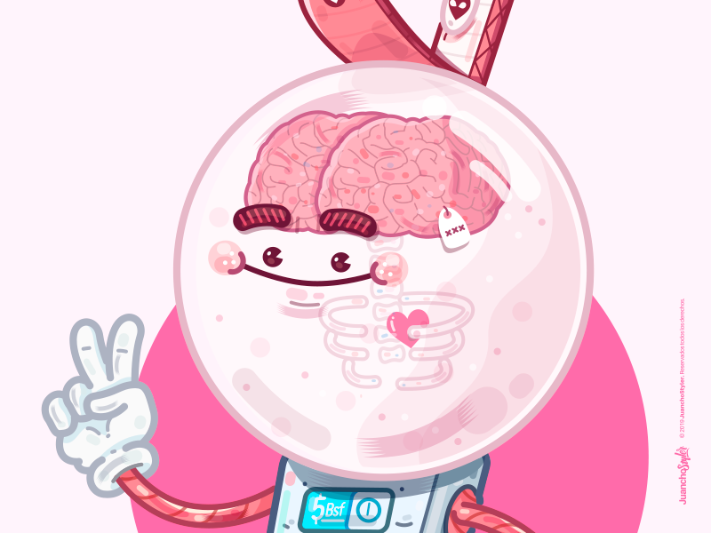 Gubble Guy. lol bubblegum bubble crazy brain relax cute abstract beauty character venezuela art creative cool color illustration design