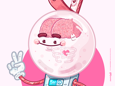 Gubble Guy. abstract art beauty brain bubble bubblegum character color cool crazy creative cute design illustration lol relax venezuela