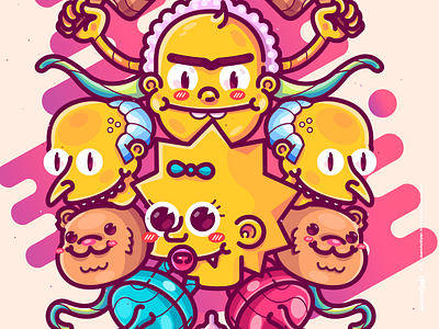 The Styler Simpsons - Maggie S. abstract art beauty character color cool crazy creative cute design illustration the simpson venezuela