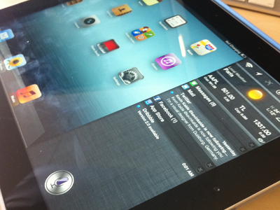 What iPad Notification Center should be apple ios ios 6 ios6 ipad nc notification center robe kevin siri