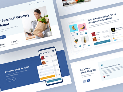 Grocery Assistant IOT Landing Page