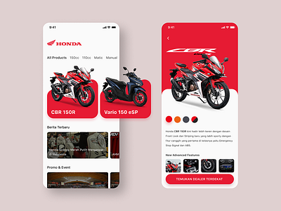 Motorcycle App Concept by Abdul Aziz on Dribbble