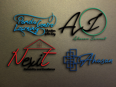 Luxury Logo Design 3d branding design graphic design illustration logo typography ui ux vector