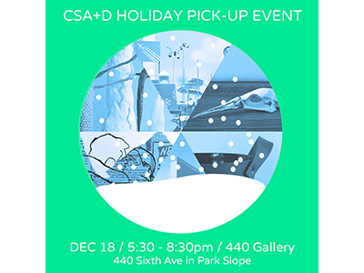 CSA+D Holiday Event flyer art christmas community design event holiday snow snowglobe winter
