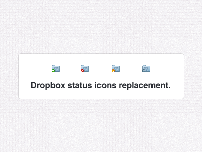 Dropbox status icons replacement dropbox icons replacement status icon