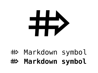Markdown symbol
