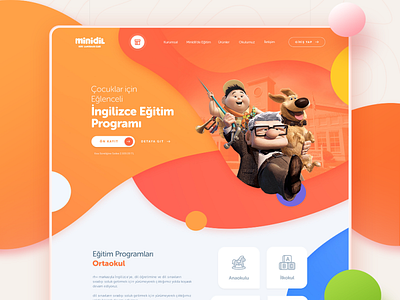 Website Design inspired by Up movie