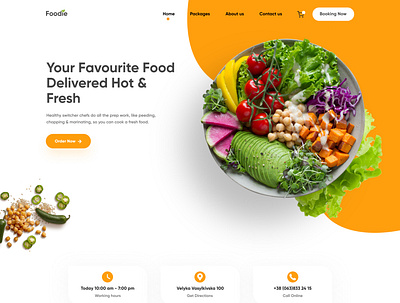 Food Delivery Website UX/UI branding design food ui ux web website