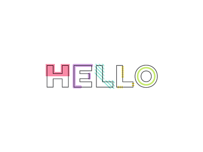 Hello! hello type typography