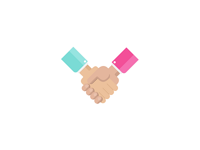 Let's make a deal! deal hands handshake icons illustration