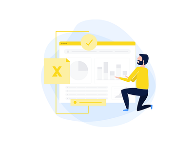 Product Illustration 03 analytics character dashboard dashboard illustration ehr flat icons illustration illustration for landing metrics patient people