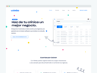 Nimbo Business Landing page