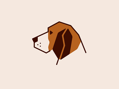 Beagle #1 beagle beans brown coffee dog logo woof