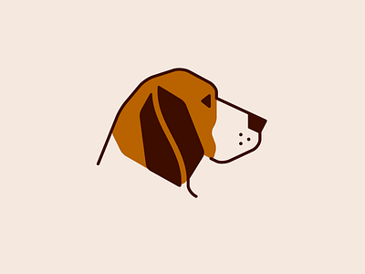 Beagle #1 Revision animal beagle beans brown coffee dog logo revision