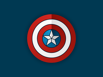 Captain America Shield blue captain america geometric gradation gradient marvel red shield white