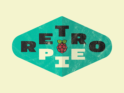 Retro Pie Logo Concept