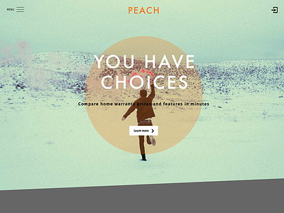 Peach Landing Page