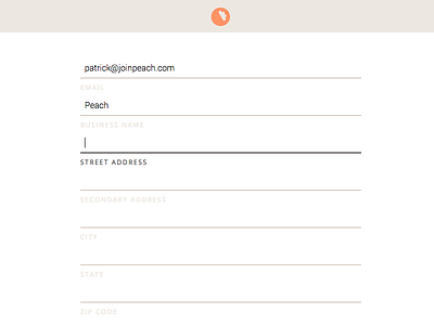 Who doesn't love forms? forms peach user interface web