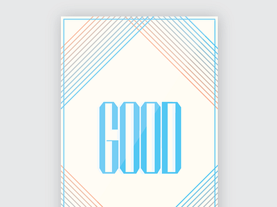 Good blue broadside hybrid orange typography