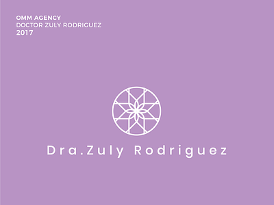 Dra. Zuly logo agency brand branding branding design design flower graphic illustrator lilac logo logo design symmetric symmetry