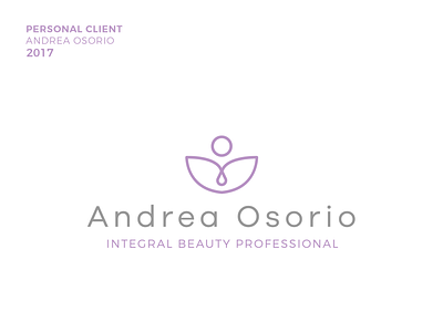 Andrea Osorio logo beauty brand brand design brand identity branding identity illustrator logo logo design medical minimal