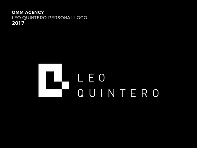Leo Quintero logo agency brand brand design branding design flat identity illustrator logo logo design minimal type vector