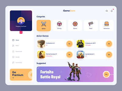 Game Store Web Design