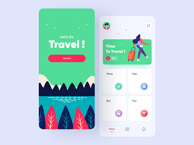 Travel App app app design app ui clean clean ui design minimal minimalism mobile plane ticket tour train travel travel app traveling trip ui uidesign ux