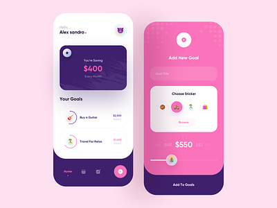Wishes List App Concept💰 3d 3d design app app design app ui clean clean ui design goal goals minimal minimalism mobile money payment trend ui uidesign wishes wishes list