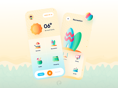 Beach Services App Concept ☀️