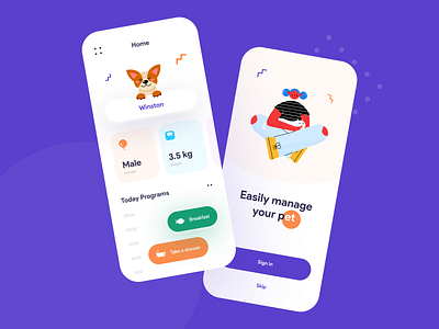 Pet management app concept 🐱🐶