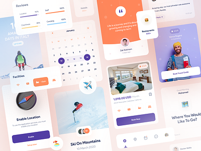Travel App Components 🏕✌🏻