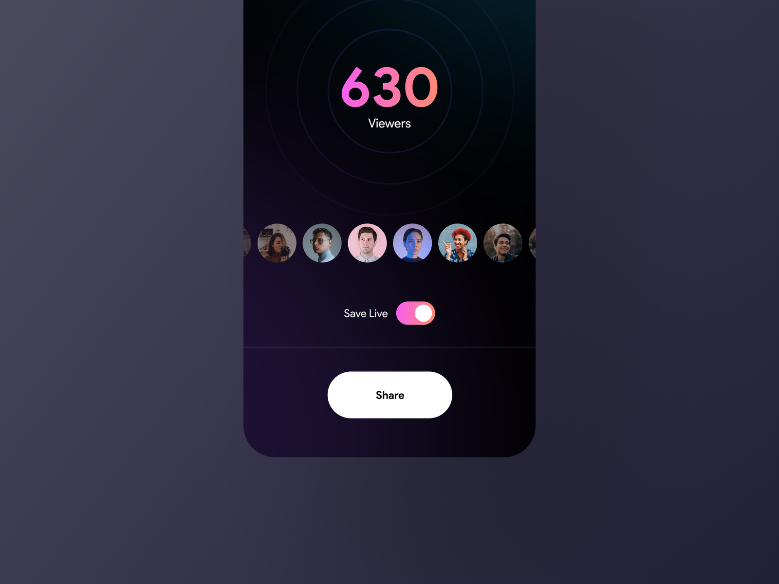 Live app concept 🔴 by MoRas on Dribbble