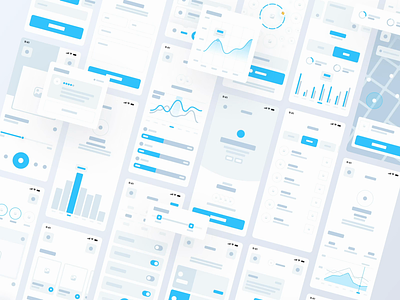 IFRAME wireframe kit | 100+ Screens & 220+ Components 📏 app app design app ui chart clean clean ui elements finance fitness kit map minimal minimalism profile socialmedia subscription ui ui kit wireframe wireframe kit