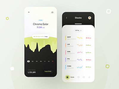 Investing app concept 🔋