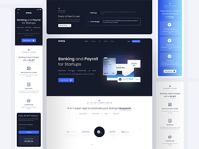 Every landing page UI design + Responsive